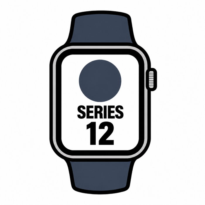 Apple Watch Series 12 GPS 42mm Gris Espacial con Correa Deportiva Azul Marino (S/M) Apple Watch Series 12 GPS 42mm Gris Espacial con Correa Deportiva Azul Marino (S/M)